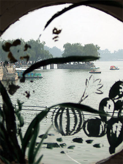 Lac du palais d'été à Pékin
