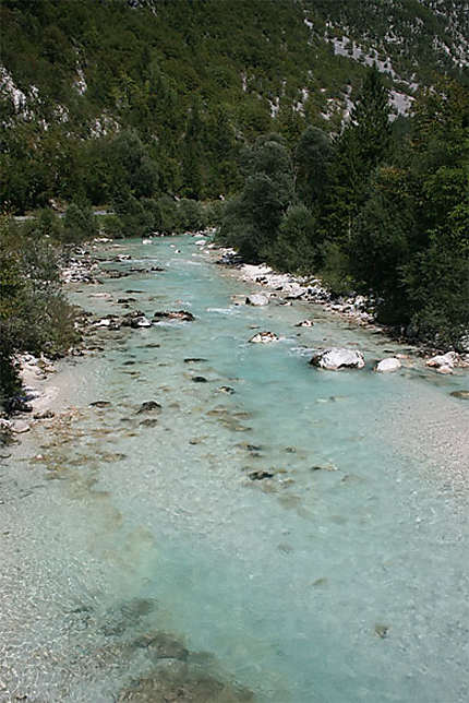 La rivière Soca à Bovec