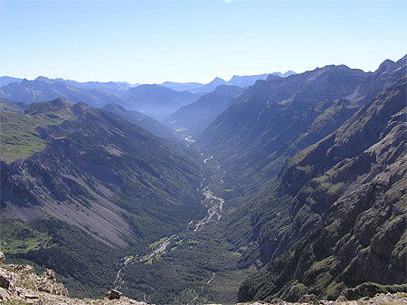 Vallée de Pineta vue depuis la France