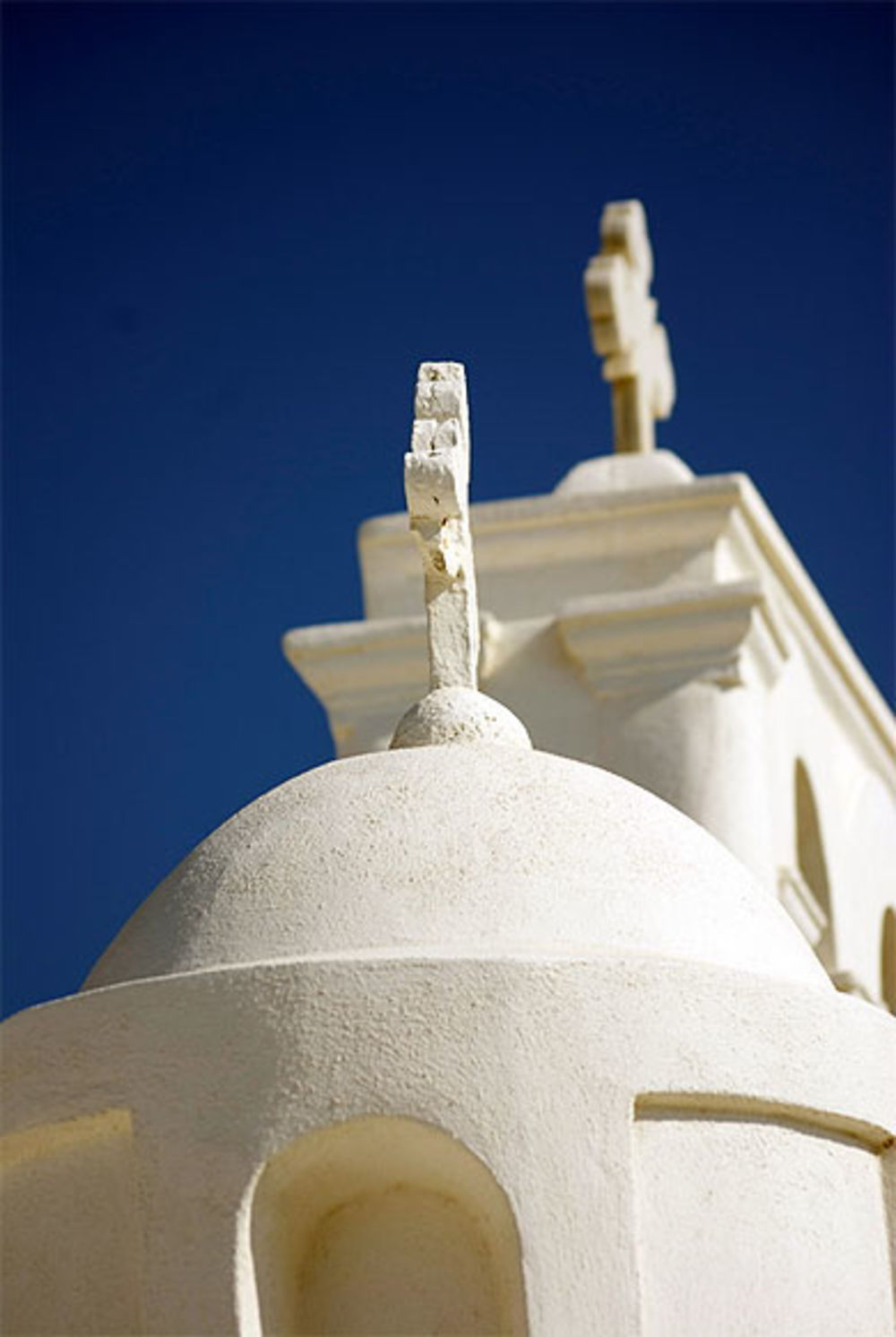 Toits de la chapelle de Pyrgos