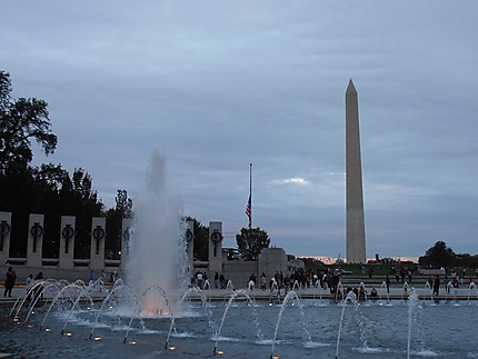 World War Memorial II et Washington Monument