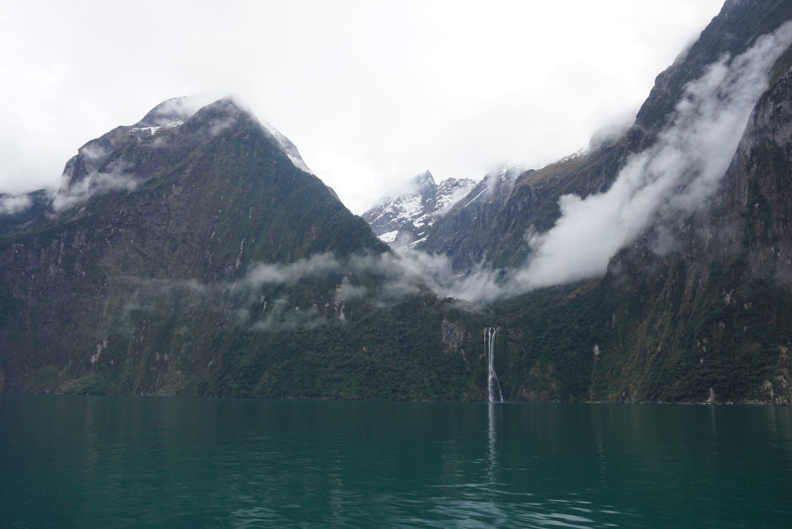 Le Fjord De Milford Sound Nouvelle Zélande Montagne Milford Sound