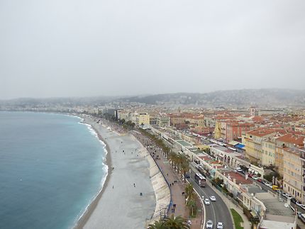Vue sur Nice et la promenade des Anglais