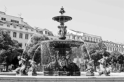 Lisbonne - Fontaine de la Praça Dom Pedro IV
