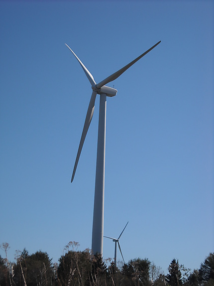 Éolienne à Baie-des-Sables
