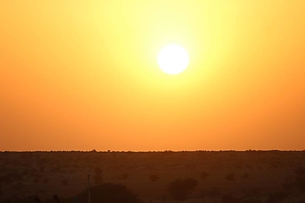 Sunset dans le désert