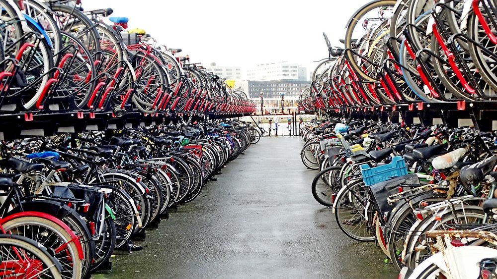 Bicyclettes en Hollande