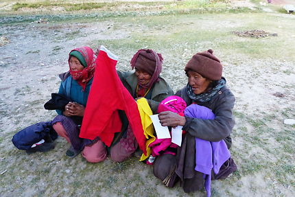 Distribution au village de Sking au Zanskar