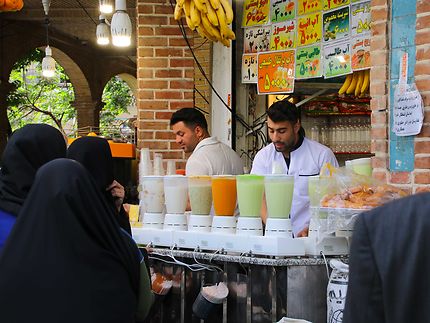 Jus de fruits au Bazar de Téhéran
