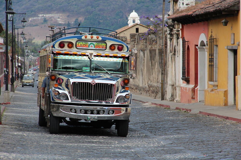 Sur les routes chaotiques d'Antigua, Guatemala