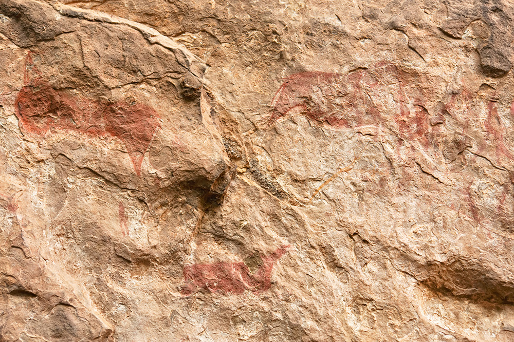 Peinture rupestre à Liphofung Peinture rupestre à Liphofung