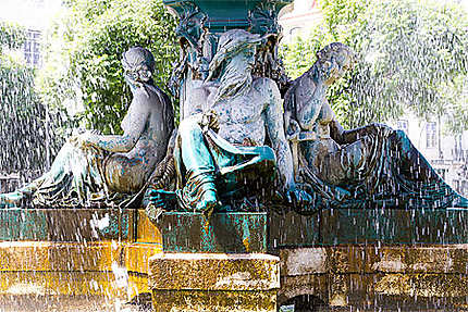 Lisbonne - Fontaine de la Praça Dom Pedro IV