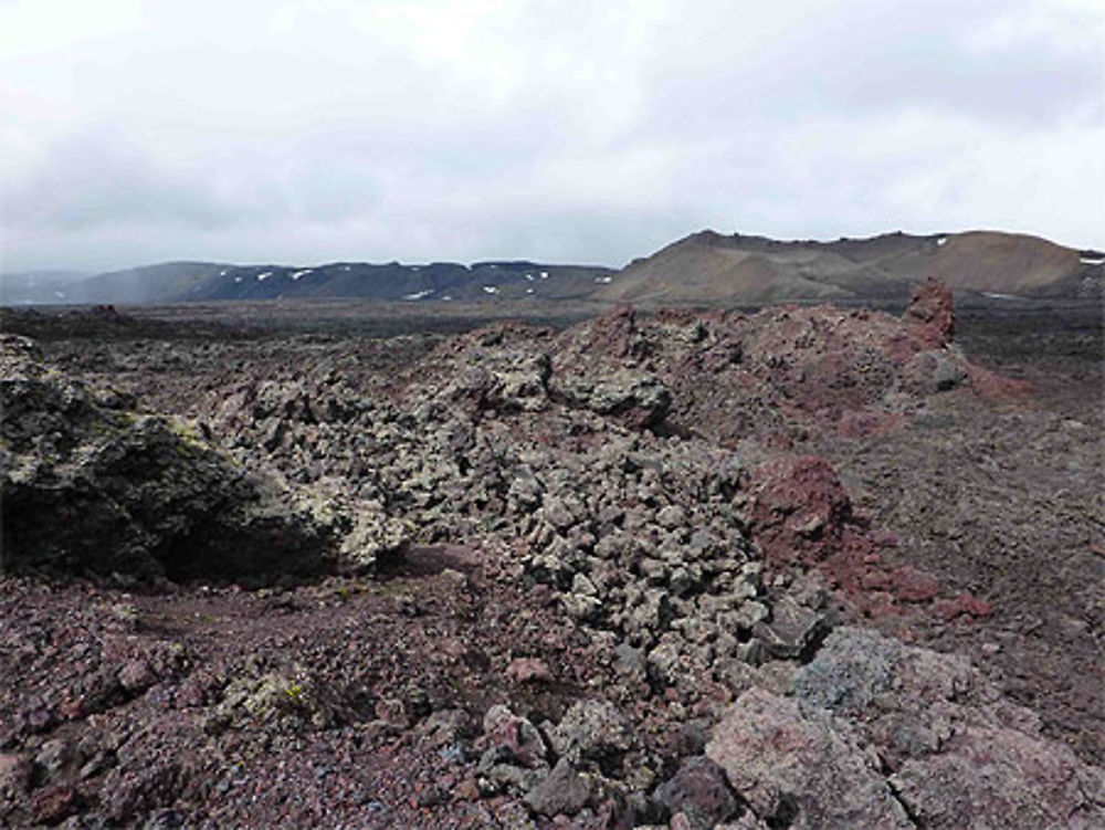 Les roches rouges d'Askja