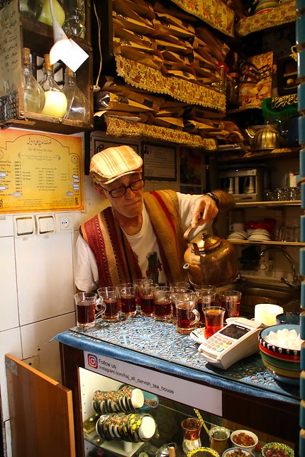 Le plus petit salon de thé d'Iran