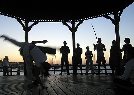 Capoeira fighting Capoeira fighting