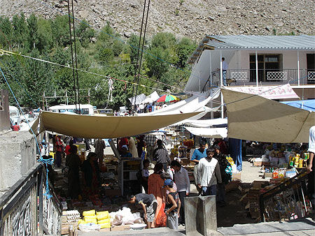 Vue du marché de Khorog