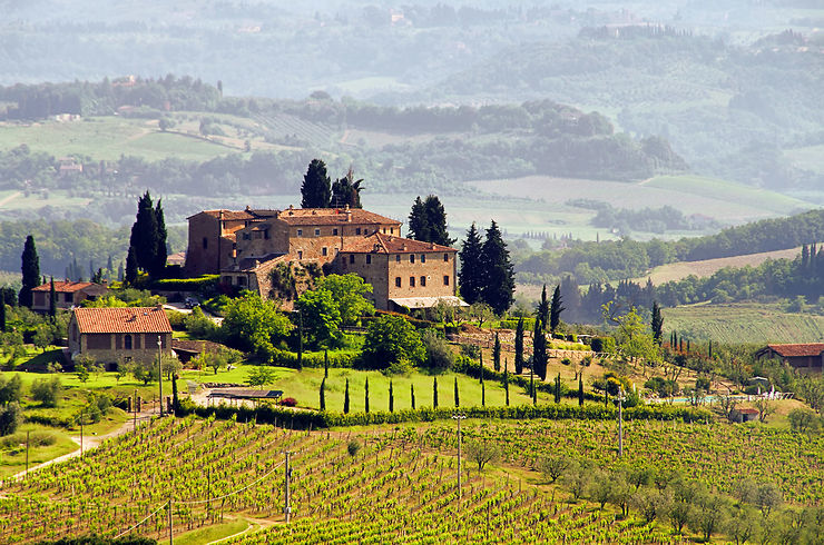 Sur les routes du vin de Toscane - Italie