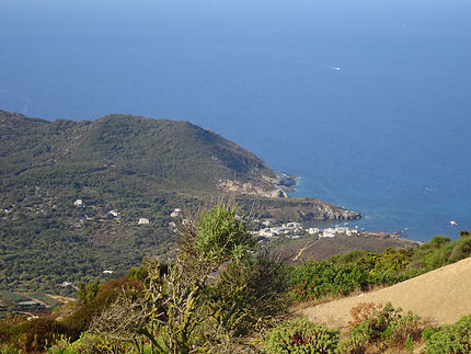 Vue sur la marine de Centuri