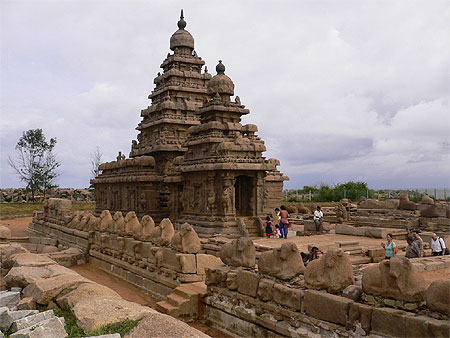 Le temple du rivage à Mamallapuram Le temple du rivage à Mamallapuram