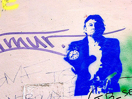 Graffiti sur la maison de Gainsbourg