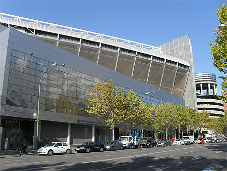 Estadio Santiago Bernabéu : vue arrière