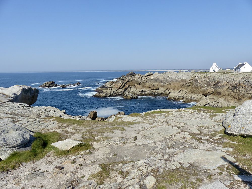 Rochers de Saint Guenole par mer très calme