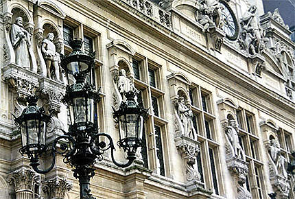 Façade de l'Hôtel de ville de Paris