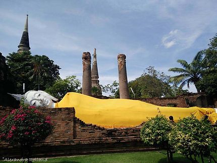 Bouddha couché à Ayutthaya