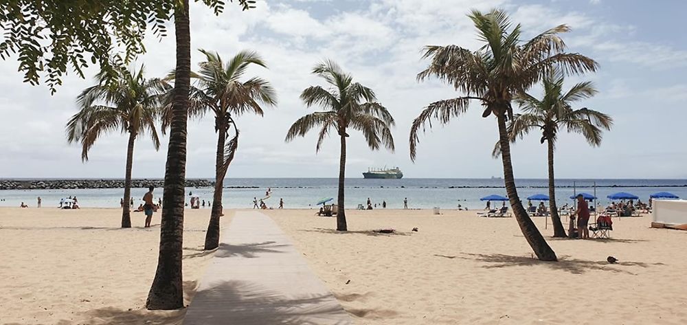 Plage de Las Teresitas à Ténérife,