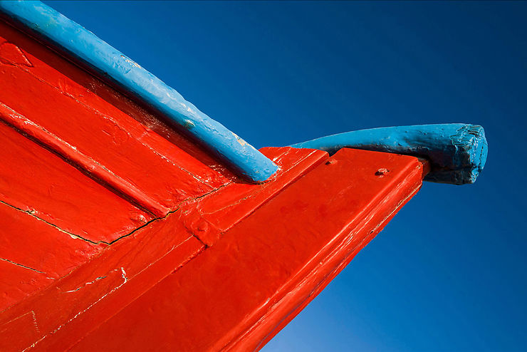 Bateau à Amorgos, Grèce