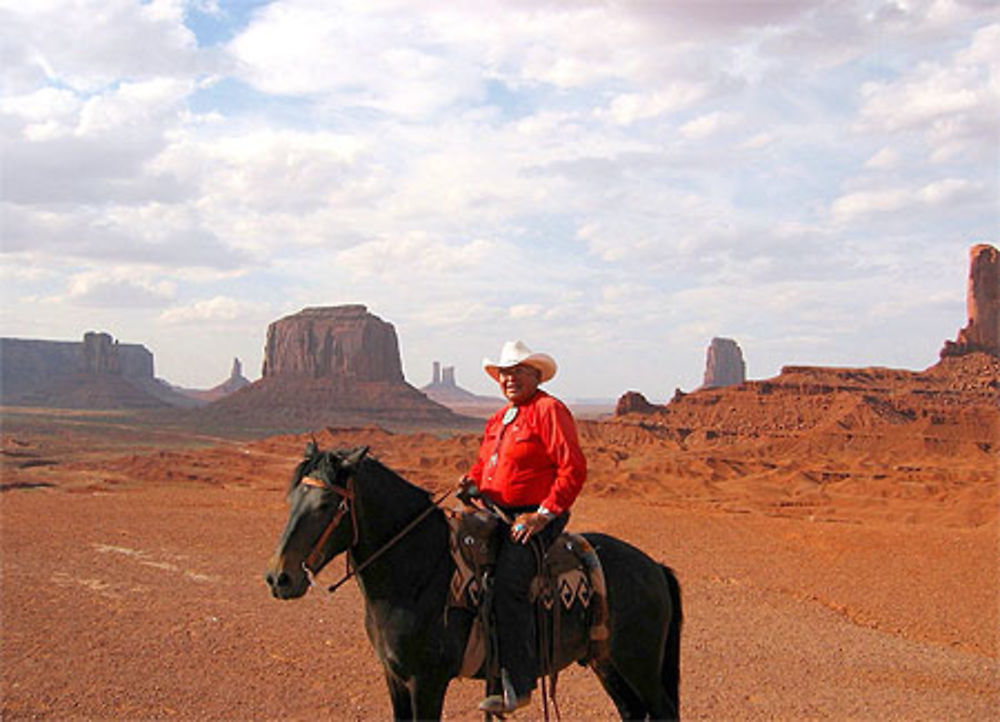 John et son cheval