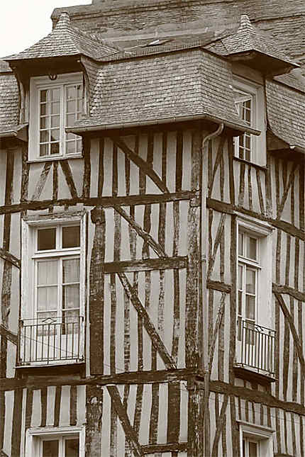 Rennes - Rue St Michel - Maison à pan de bois