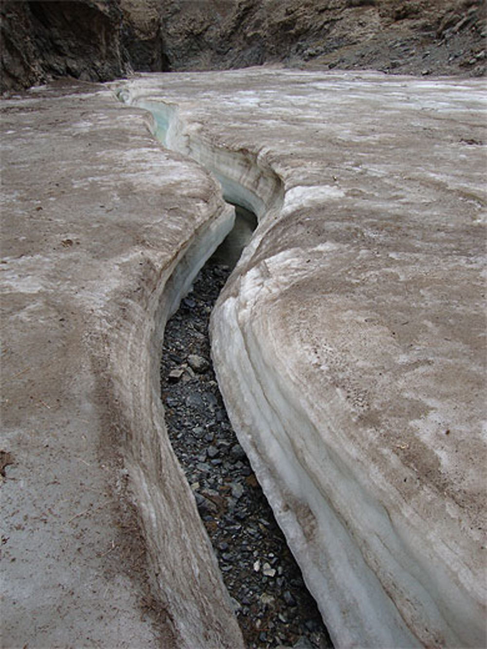 Glace en plein désert