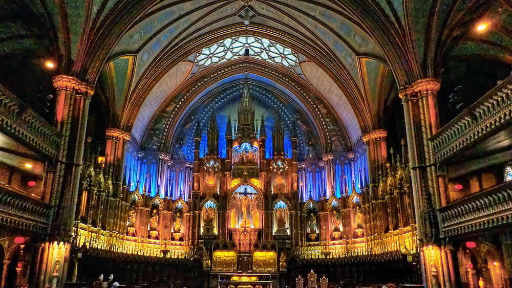 Basilique Notre Dame à Montréal