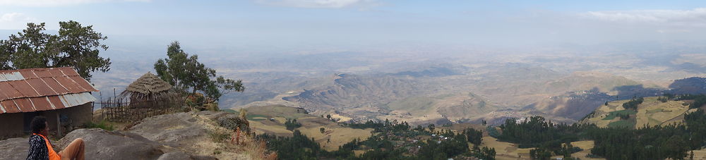 Vue du sommet du monastère Asheton Maryam