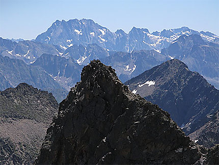 Vue du sommet du Tenibre 3038 mètres