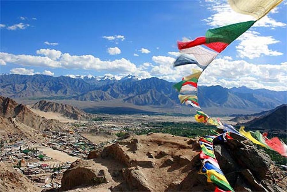 Panorama depuis le monastère de Leh