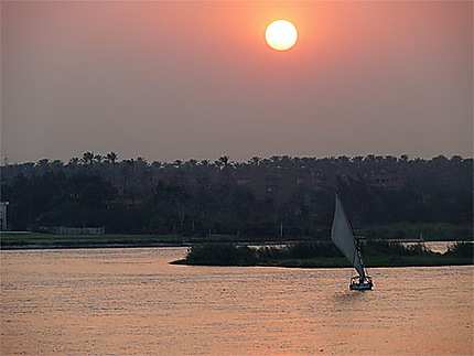 Coucher du soleil sur le Nil