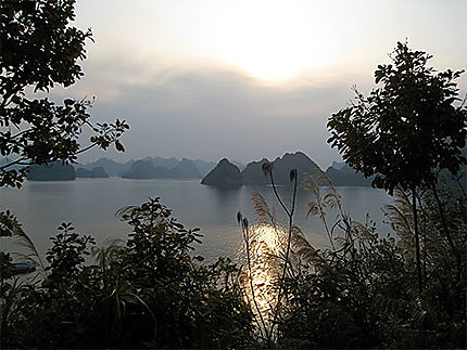 Coucher de soleil à Bai Chay