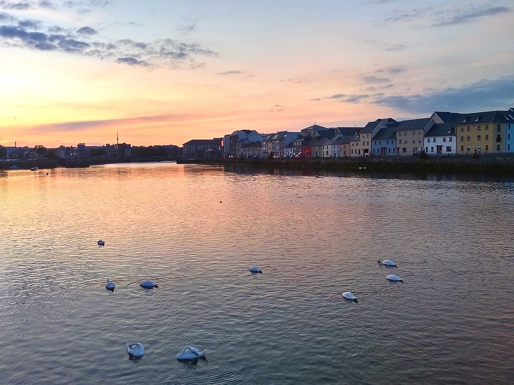 Coucher de soleil à Galway