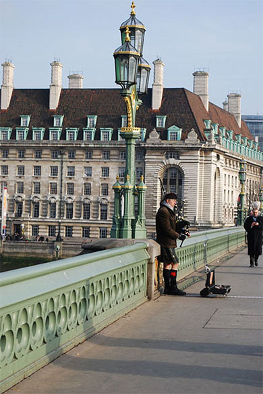 Sur le pont de Westminster