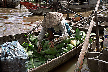 Marché flottant de Phong Dien