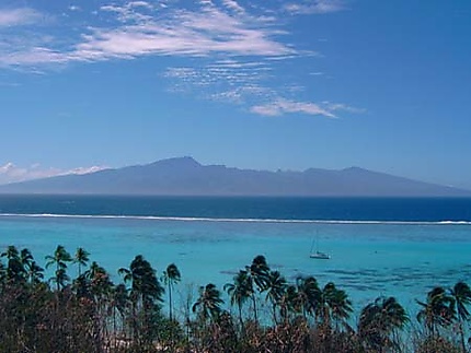 Moorea vue sur Tahiti