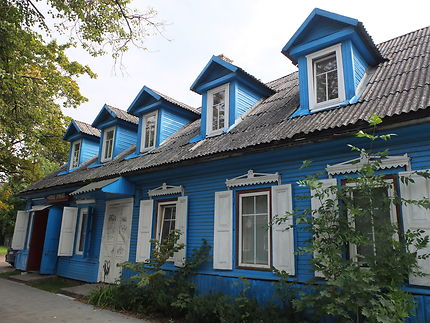 Maison en bois du quartier de Zvoerynas