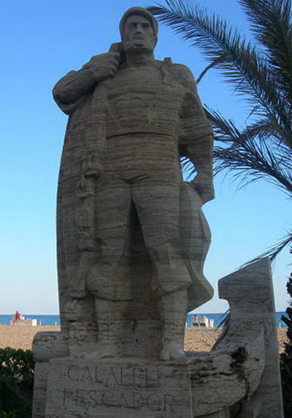 Pescador de la plage de Calafell