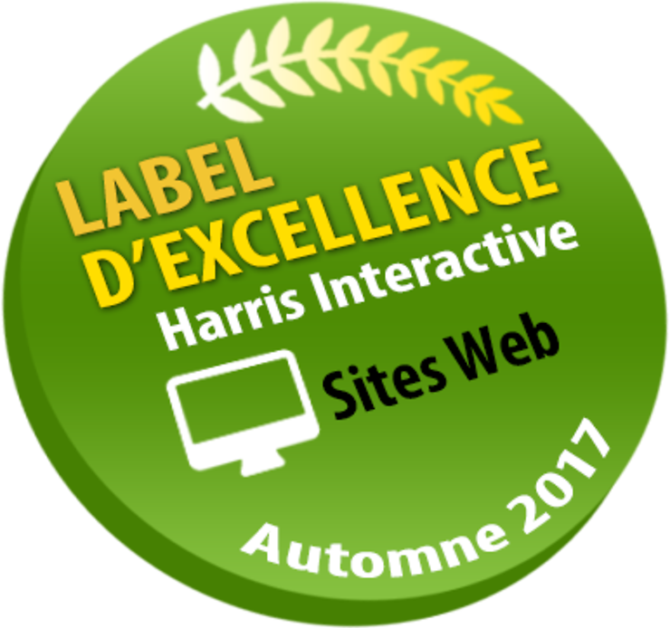 Prix - Routard.com obtient pour la 6e fois le label d’excellence Harris Interactive 