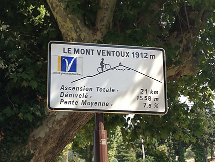 Au sommet du Mont Ventoux