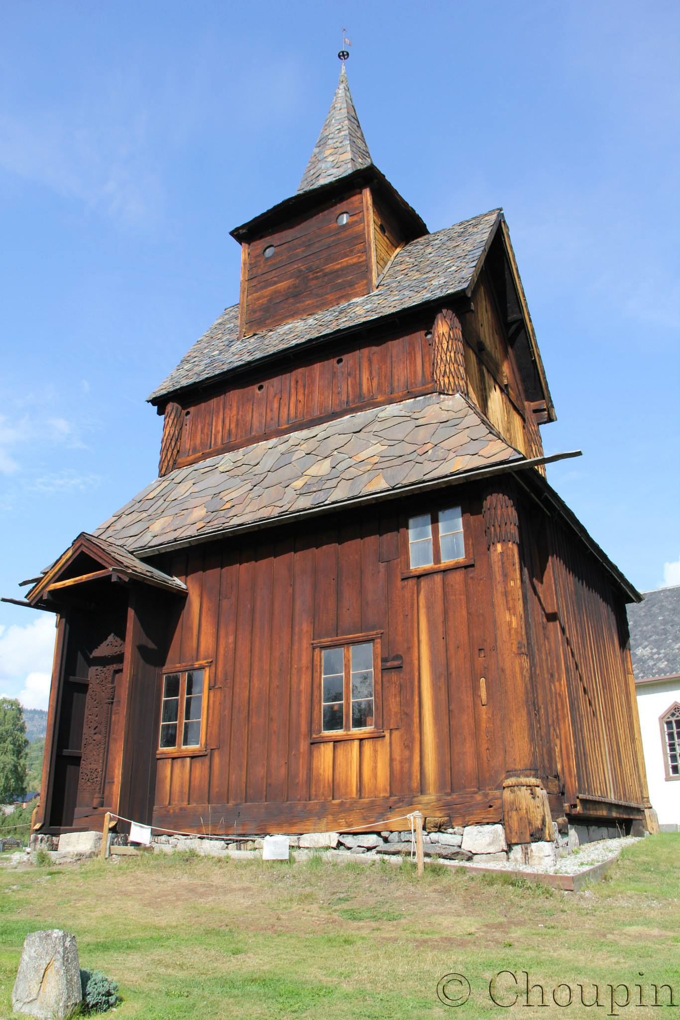Église en bois debout en Norvège