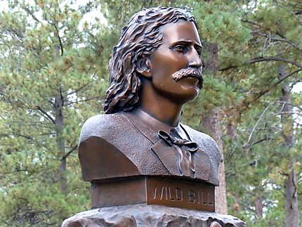 Wild Bill statue au cimetière de Deadwood