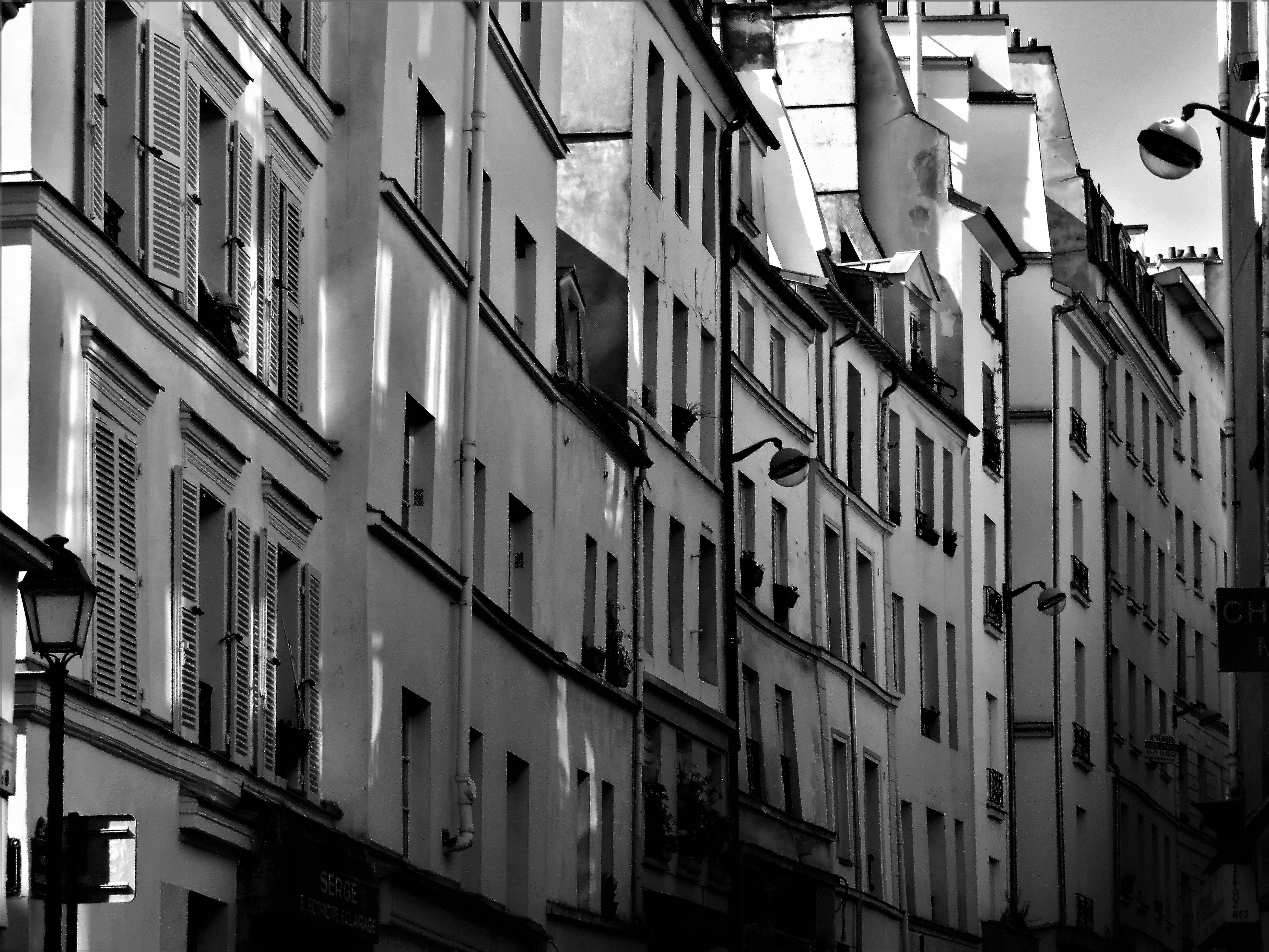 Ancienne rue historique de Paris 